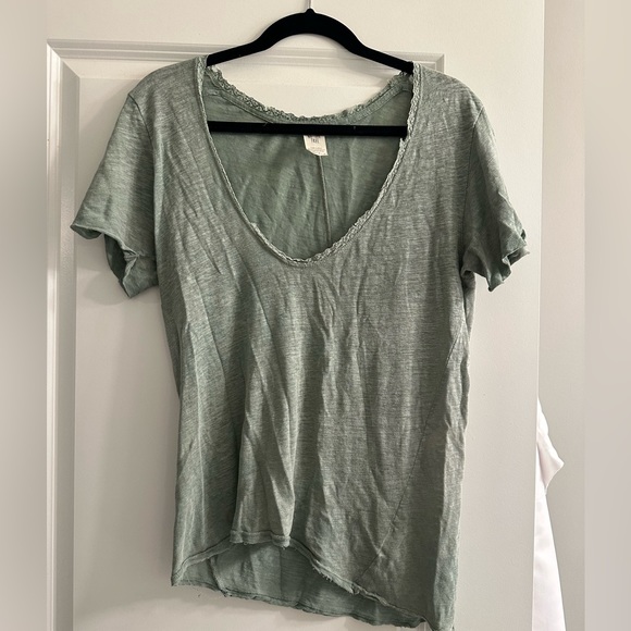 Free People Green Top - Picture 1 of 5